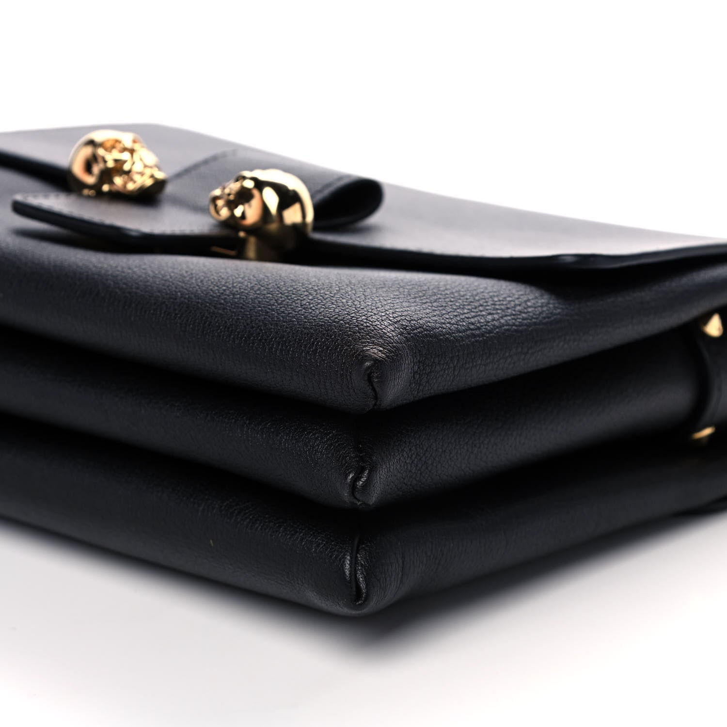 Alexander McQueen Calfskin Small Twin Skull Chain Crossbody Black 12 of 12