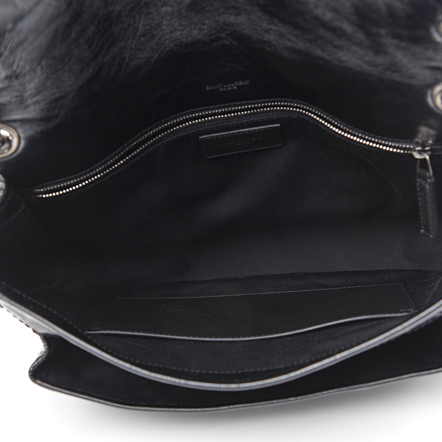 Saint Laurent Crinkled Calfskin Matelasse Monogram Large Niki Chain Satchel Black 4 of 9