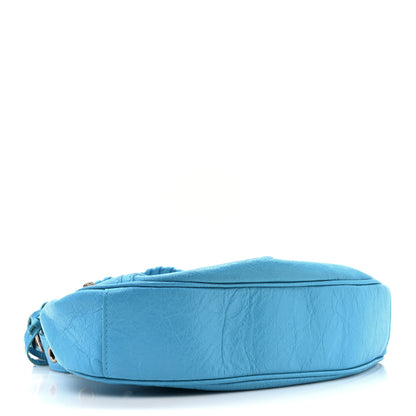 Balenciaga Agneau Arena Le Cagole Shoulder Bag XS Cyan 4 of 10