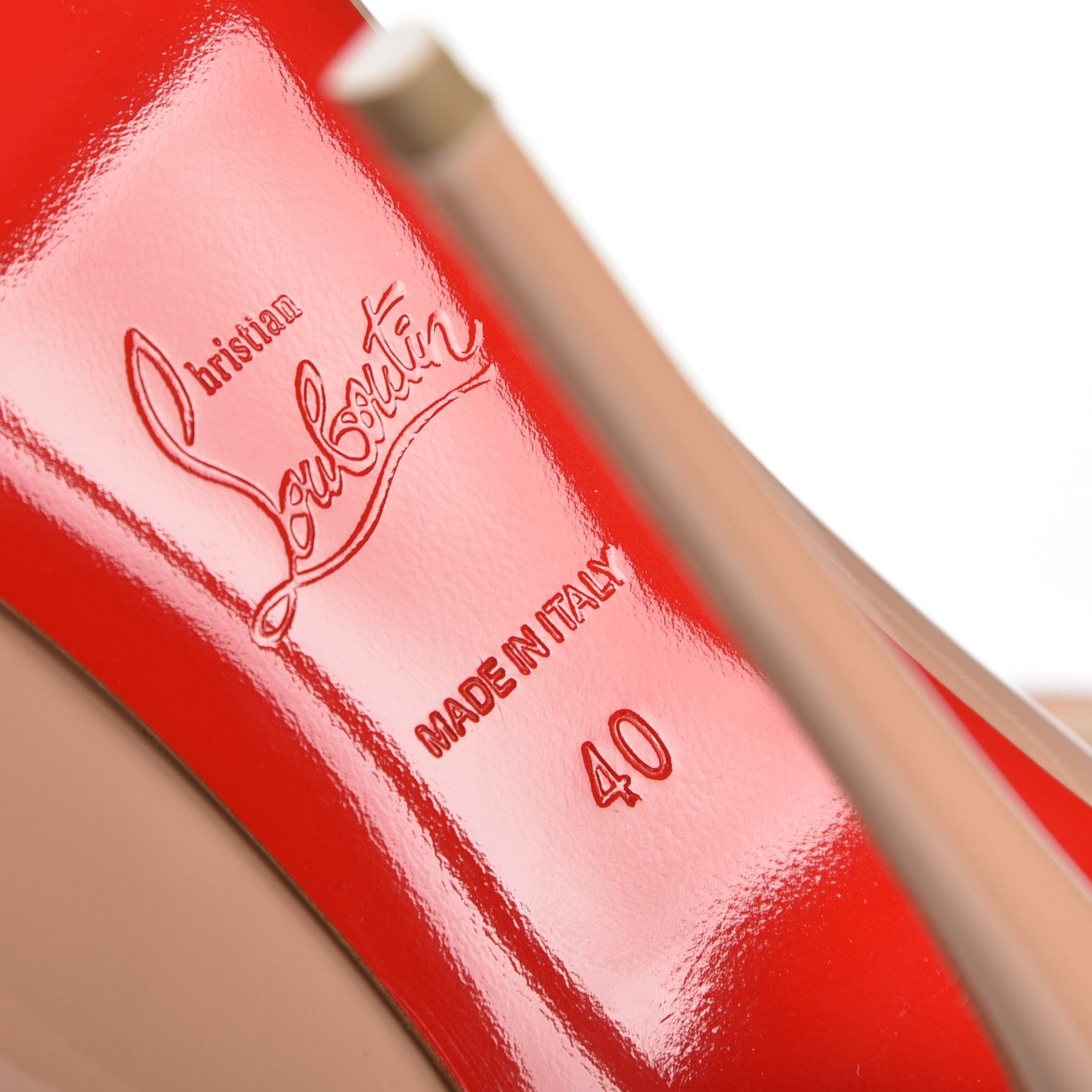 Christian Louboutin Patent So Kate 120 Pumps 40 Nude 7 of 9