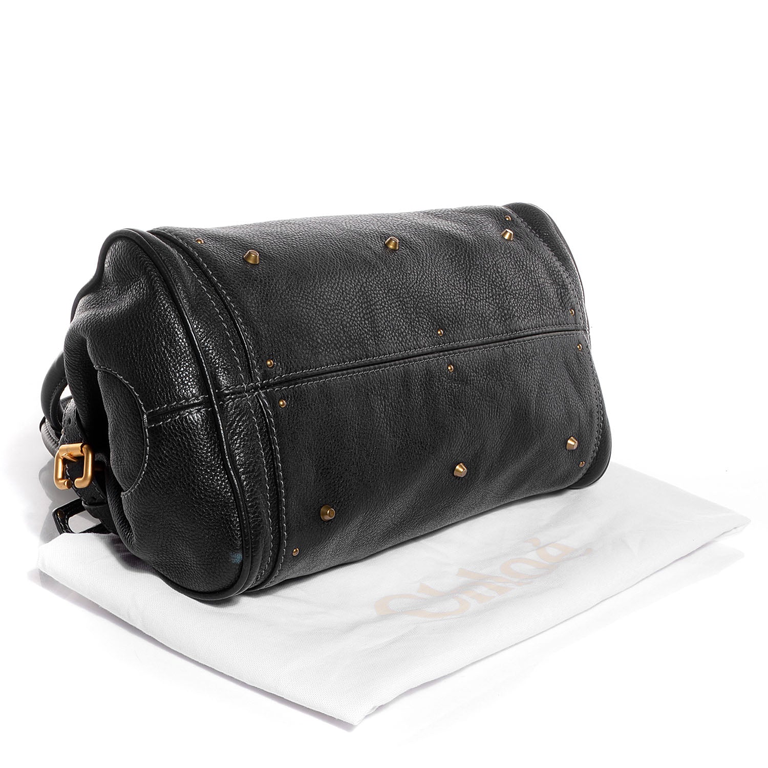 Chloe Leather Medium Paddington Satchel Black 4 of 8