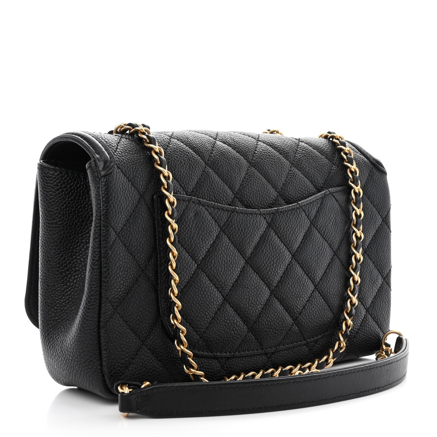 Chanel Caviar Quilted Small CC Filigree Flap Black 3 of 13
