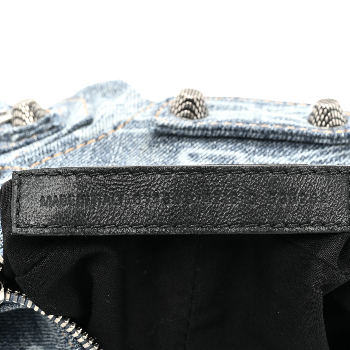 Bleached Denim BB Monogram Le Cagole Shoulder Bag XS Blue