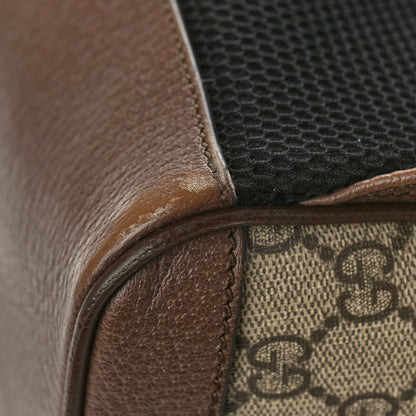 Gucci GG Supreme Monogram Calfskin Web Small Ophidia Day Backpack Beige Ebony New Acero 12 of 14