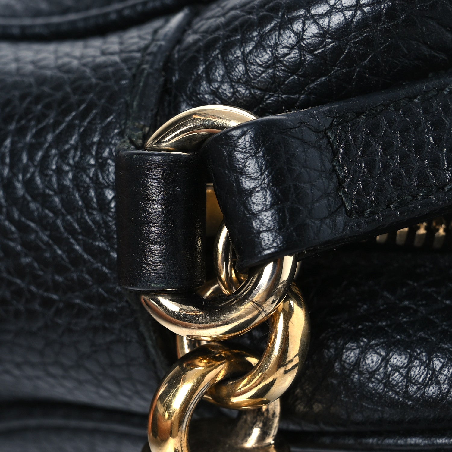 Gucci Pebbled Calfskin Small Soho Disco Bag Black 12 of 13