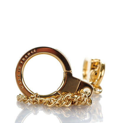 Louis Vuitton Metal Pochette Extender Key Ring Chain Gold 4 of 5