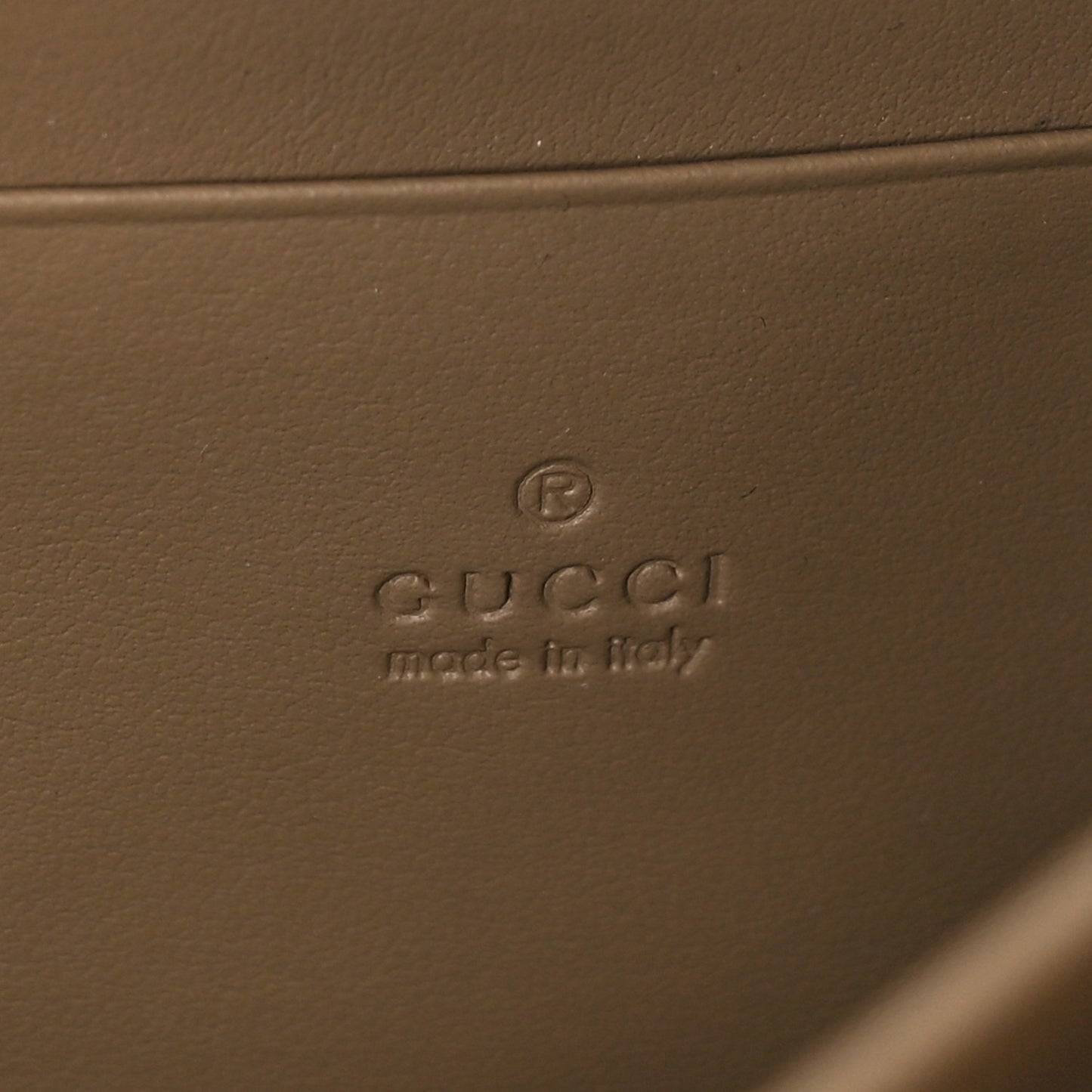 GG Supreme Monogram Mini Dionysus Chain Wallet Beige Taupe