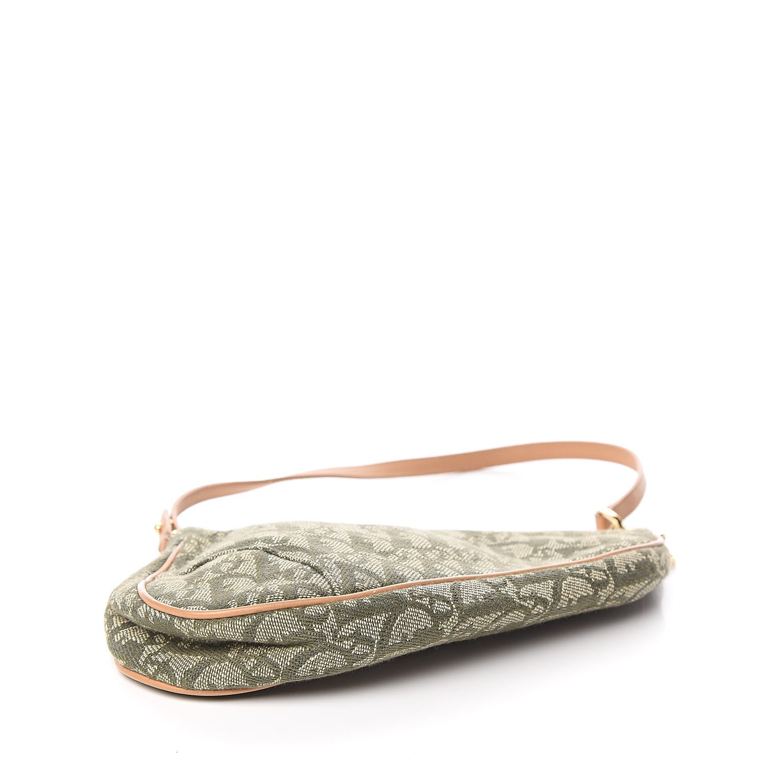 Christian Dior Monogram Mini Saddle Pochette Green 4 of 11