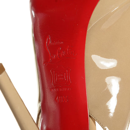 Christian Louboutin Patent Fifi Sling 85 Pumps 40.5 Nude 13 of 14