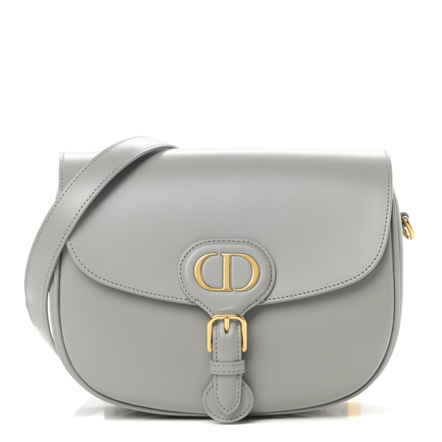 Box Calfskin Medium Bobby Flap Gray