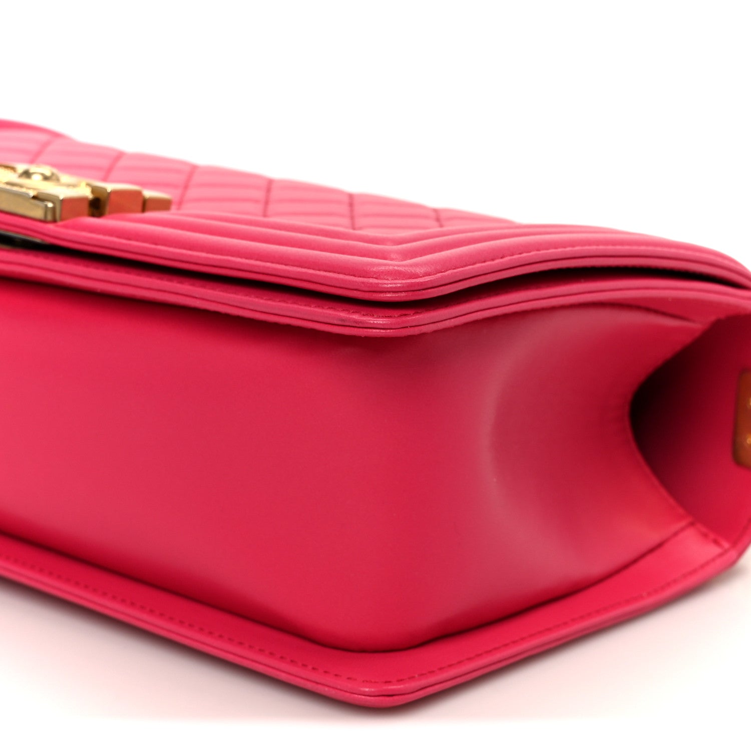 Chanel Lambskin Quilted Medium Boy Flap Fuchsia 10 of 10