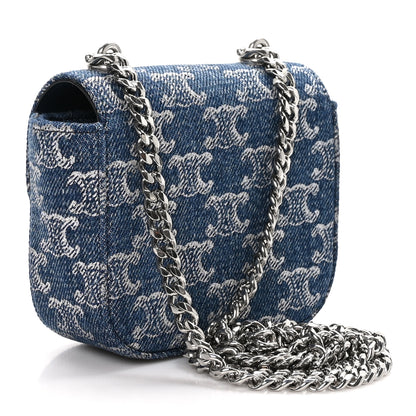 Celine Denim Triomphe Mini Claude 3 of 11
