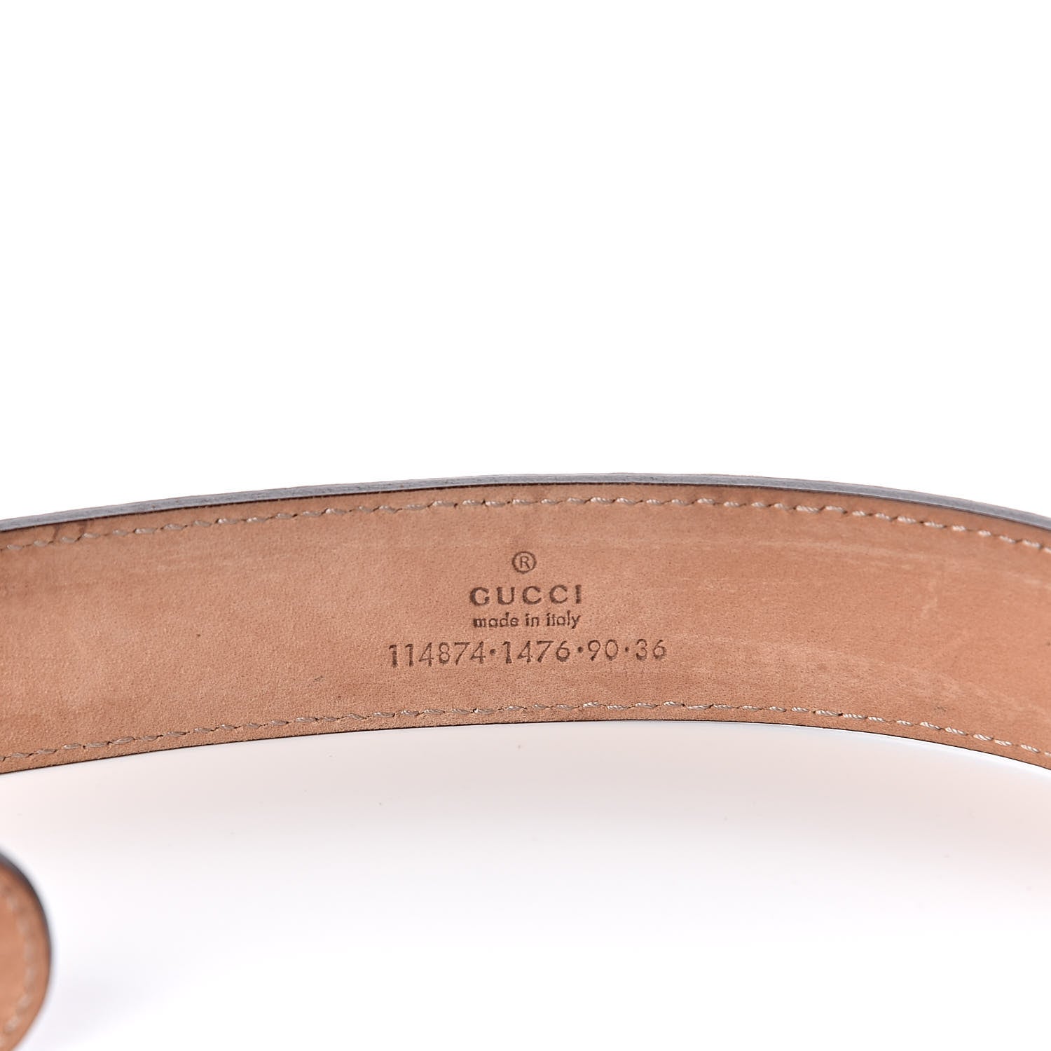 Gucci Monogram Interlocking G Belt 90 36 Dark Brown 6 of 6