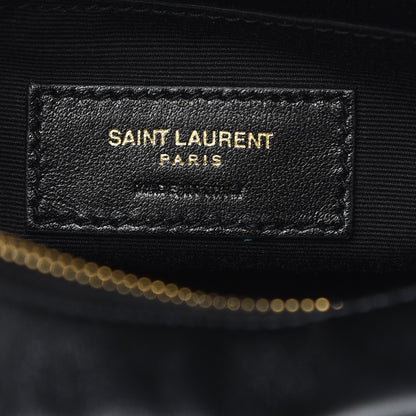 Saint Laurent Calfskin Matelasse Monogram Lou Belt Bag Black 6 of 9