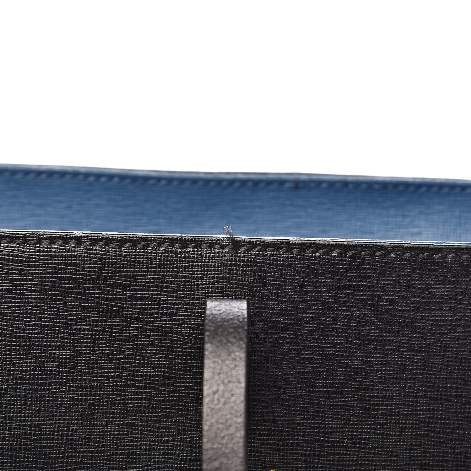Fendi Vitello Elite Cuoio Monster Buggies Medium Roll Tote Black Multicolor Blue Cobalto 9 of 12
