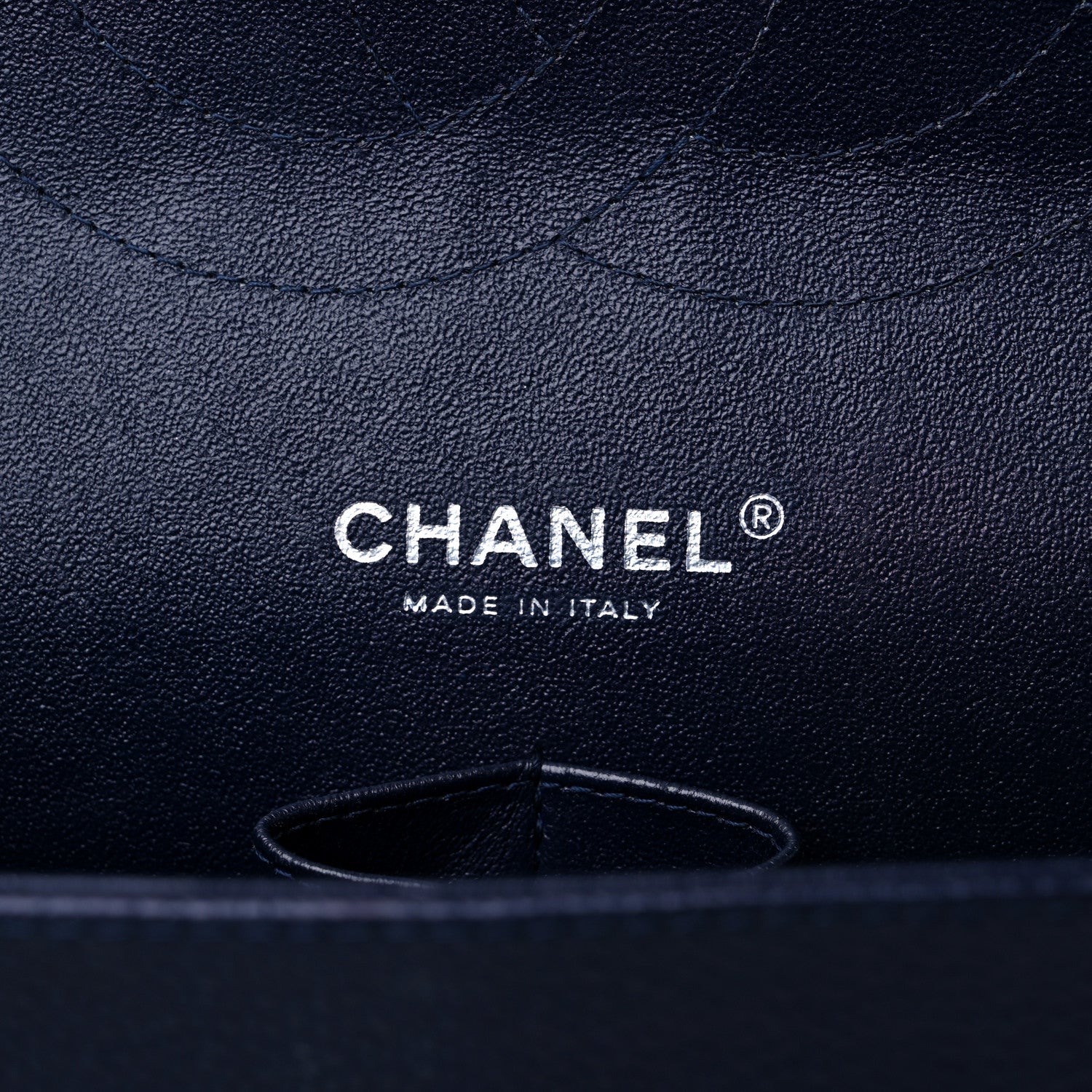Chanel Caviar Quilted Jumbo Double Flap Navy Blue 6 of 13