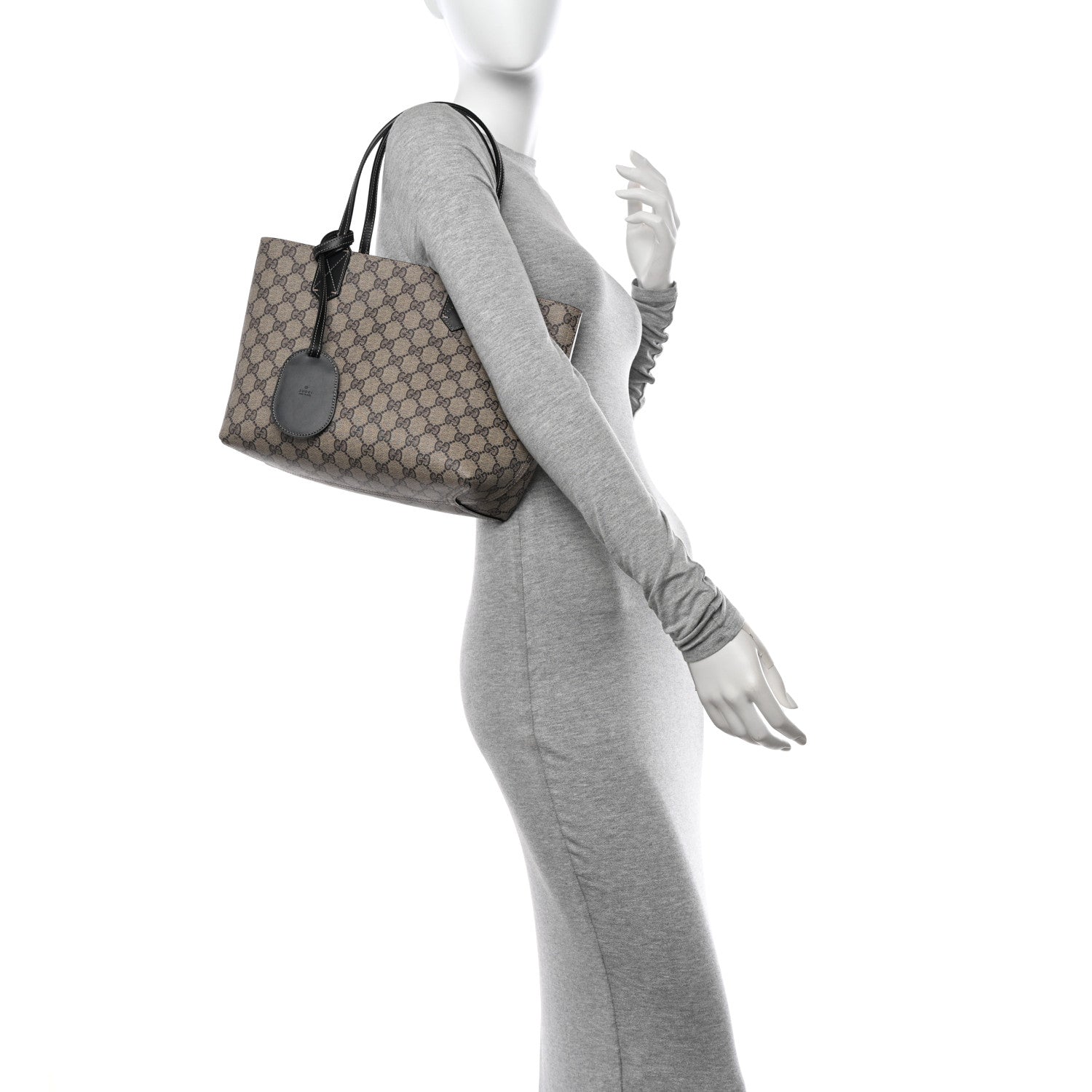 Gucci GG Supreme Monogram Small Reversible Tote Dark Brown 2 of 9