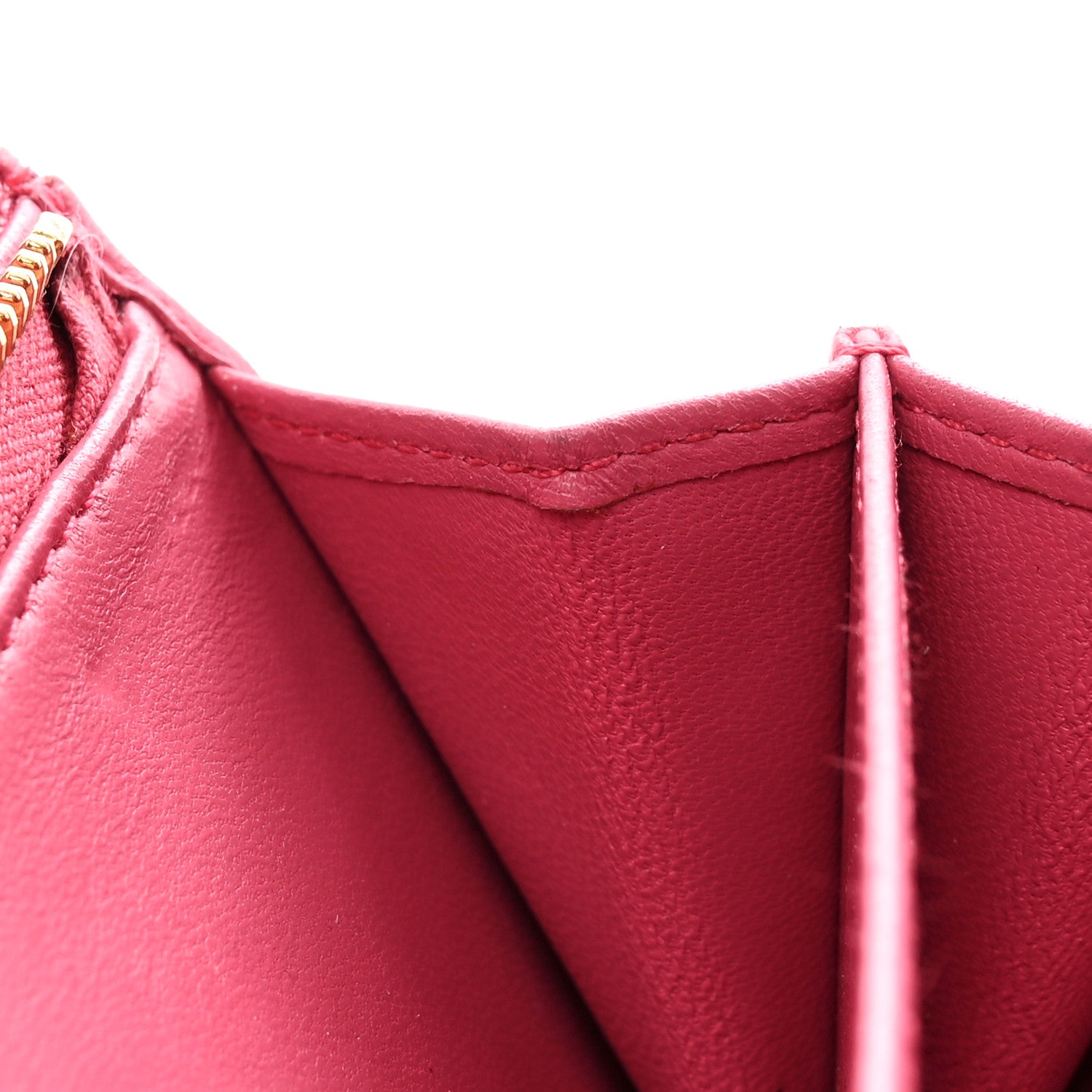 Miu Miu Nappa Matelasse Flap Tri-Fold Wallet Geranio 9 of 14