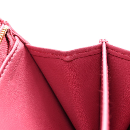 Miu Miu Nappa Matelasse Flap Tri-Fold Wallet Geranio 9 of 14