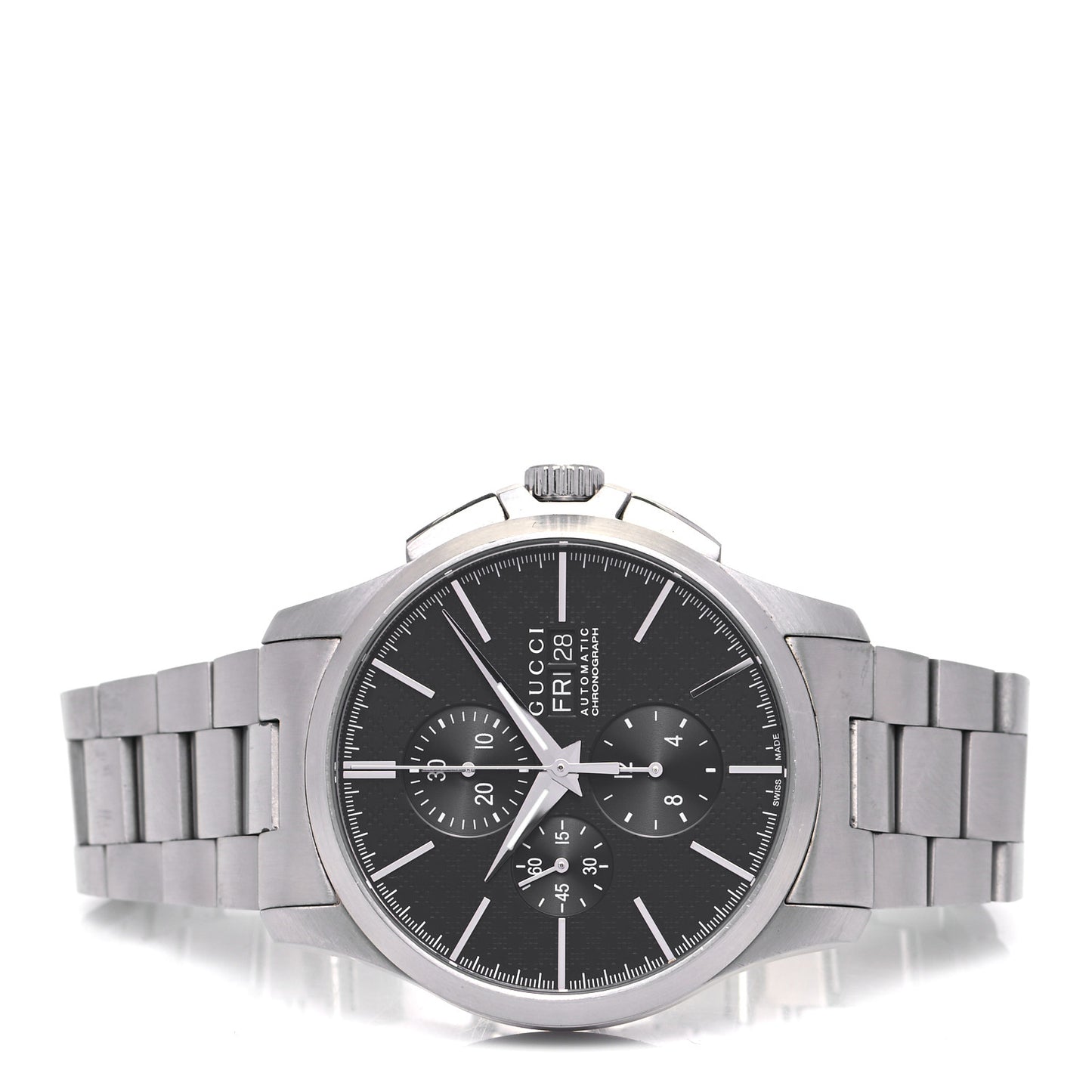 Stainless Steel 44mm G-Timeless Chronograph Automatic Watch Black