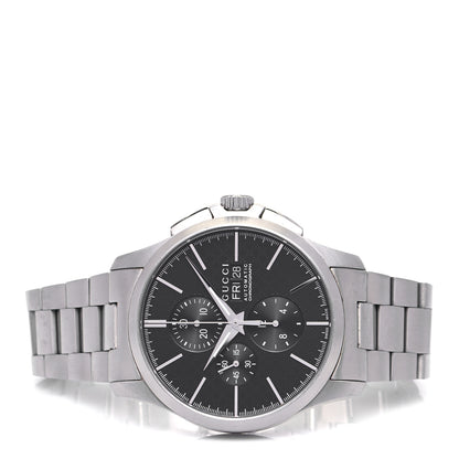 Gucci Stainless Steel 44mm G-Timeless Chronograph Automatic Watch Black 2 of 5