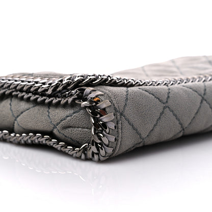 Stella McCartney Shaggy Deer Quilted Falabella Clutch Grey 7 of 8