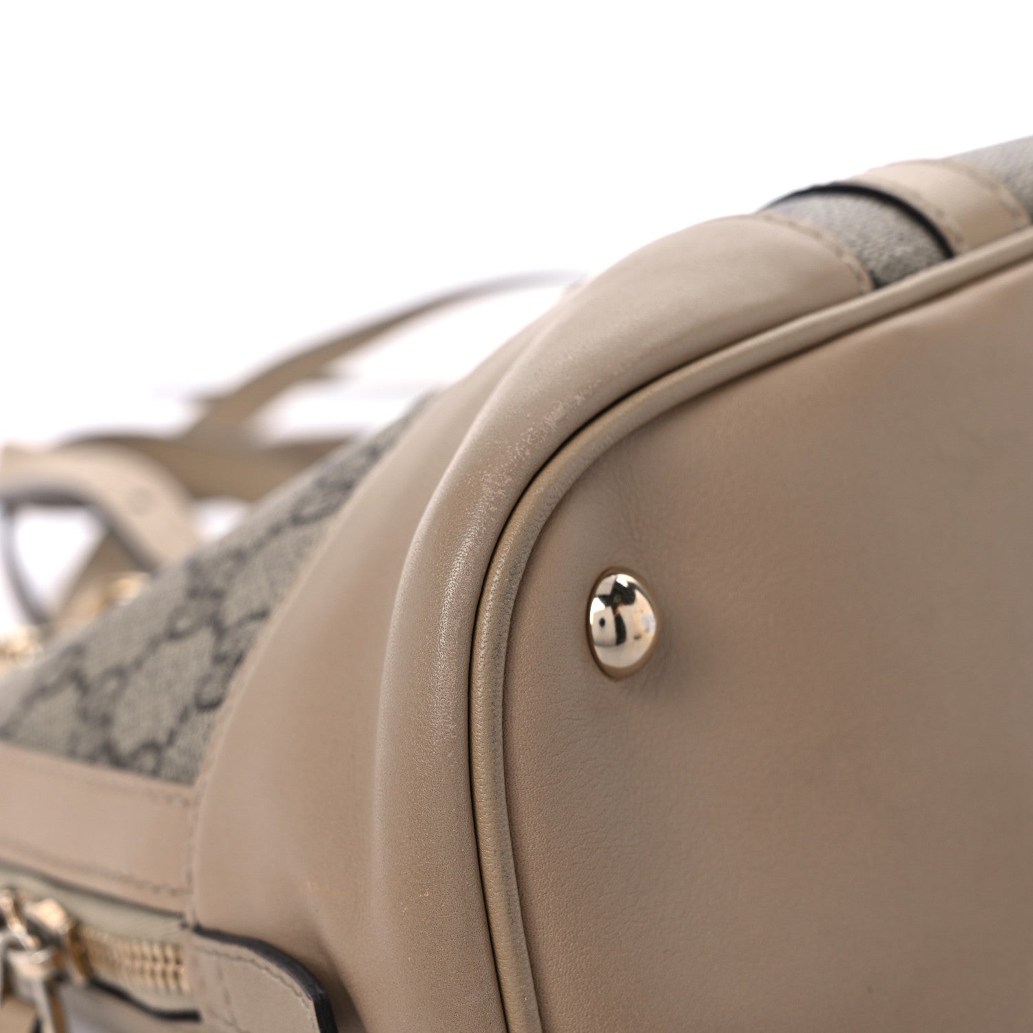 Gucci GG Supreme Monogram Small Nice Top Handle Dome Bag Beige 8 of 14