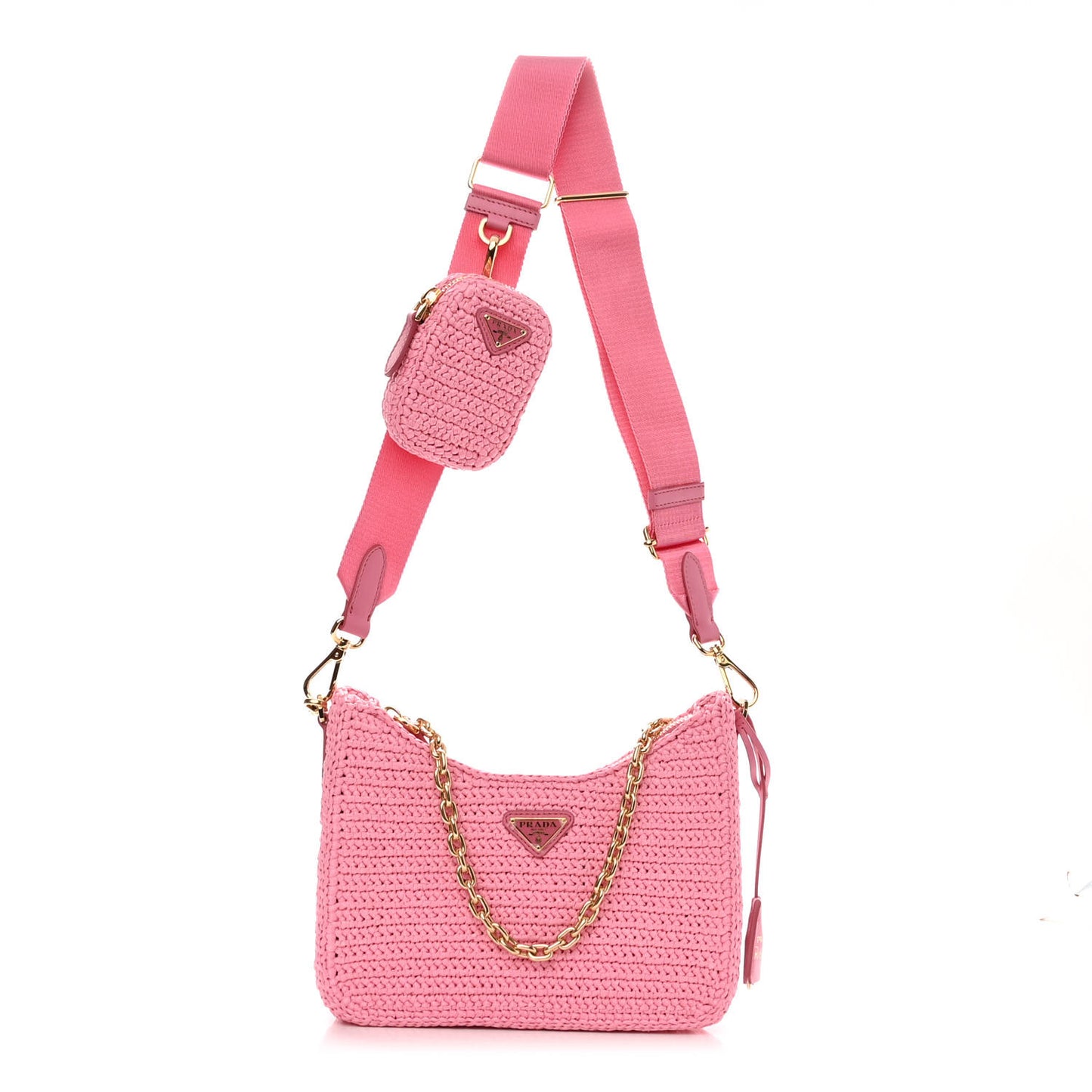 Yarn Raffia Effect Crochet Re-Edition 2005 Shoulder Bag Petalo