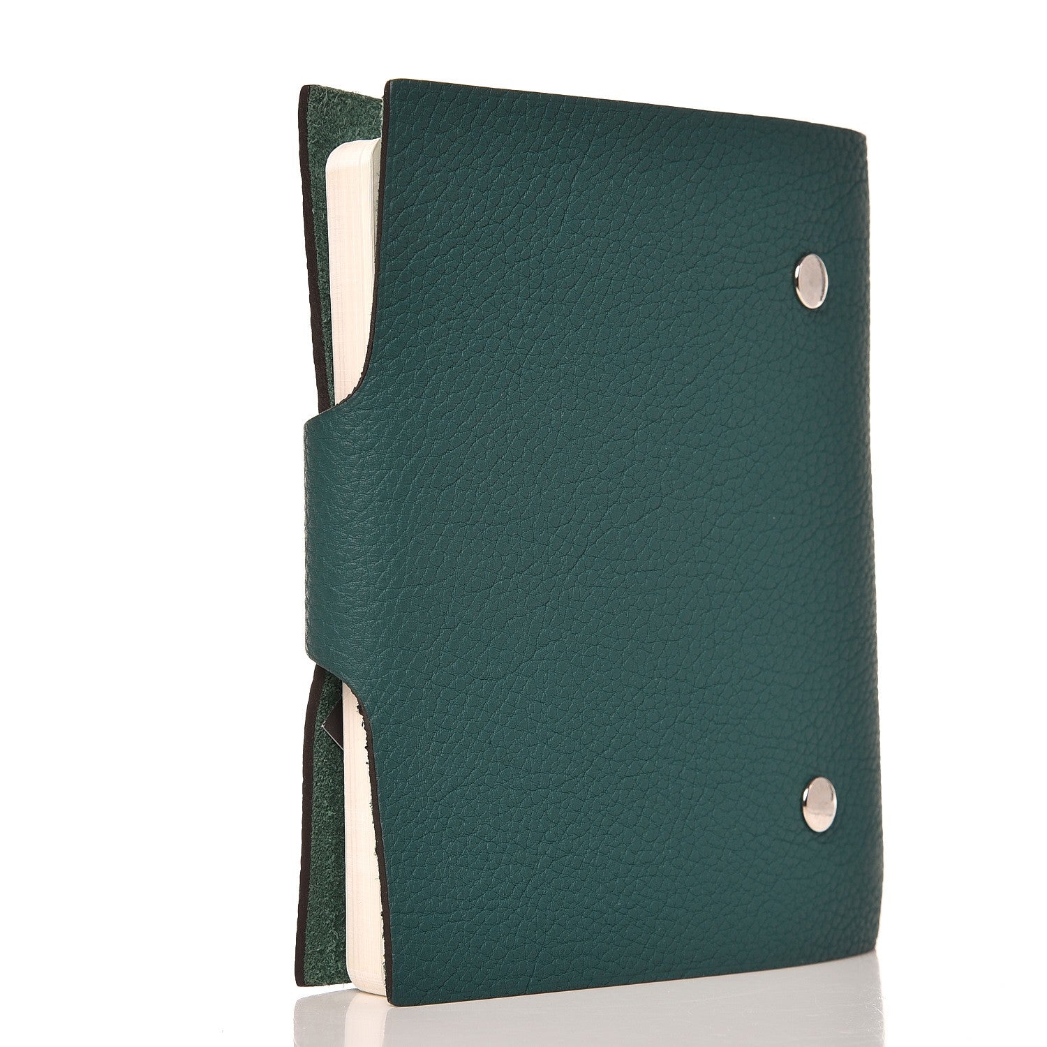 Hermes Togo Ulysse PM Notebook Cover Malachite 3 of 9