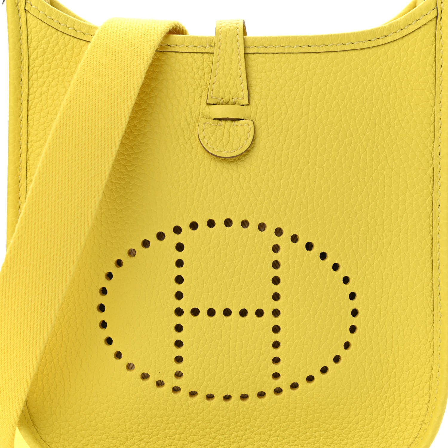 Hermes Taurillon Clemence Evelyne TPM Lime 8 of 10