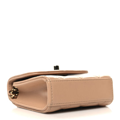 Chanel Lambskin Quilted Mini Trendy CC Clutch With Chain Beige 4 of 10