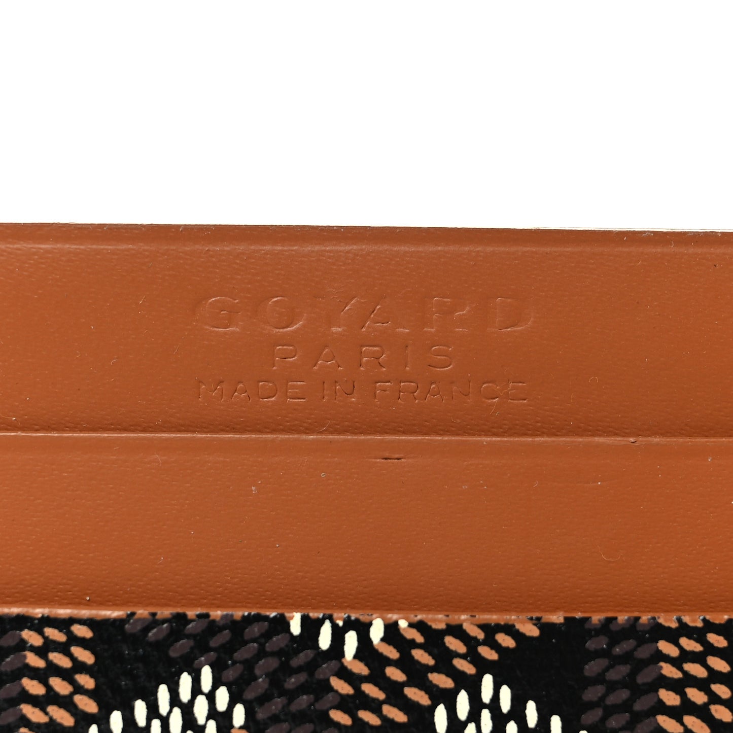 Goyardine Saint Sulpice Card Holder Black Gold