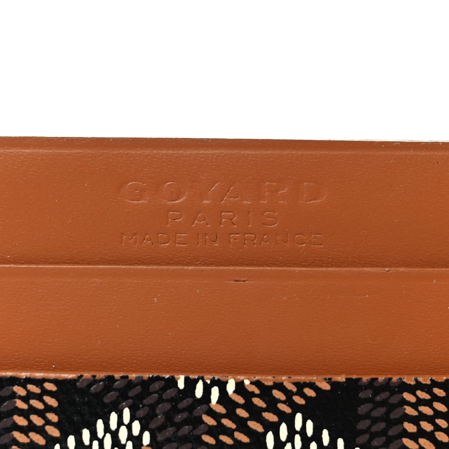 Goyard Goyardine Saint Sulpice Card Holder Black Gold 6 of 7