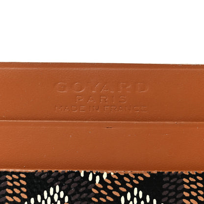 Goyard Goyardine Saint Sulpice Card Holder Black Gold 6 of 7