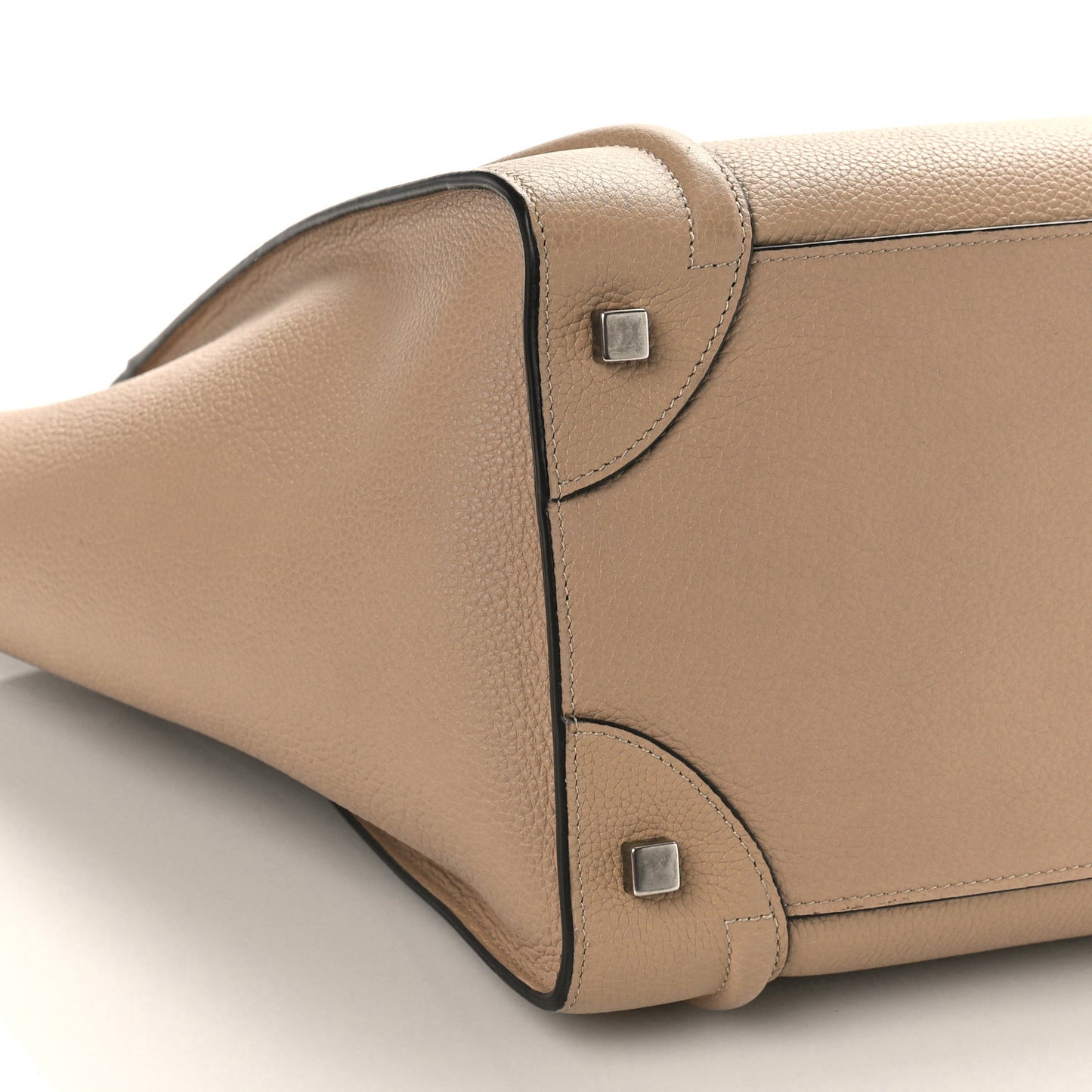 Drummed Calfskin Mini Luggage Dune