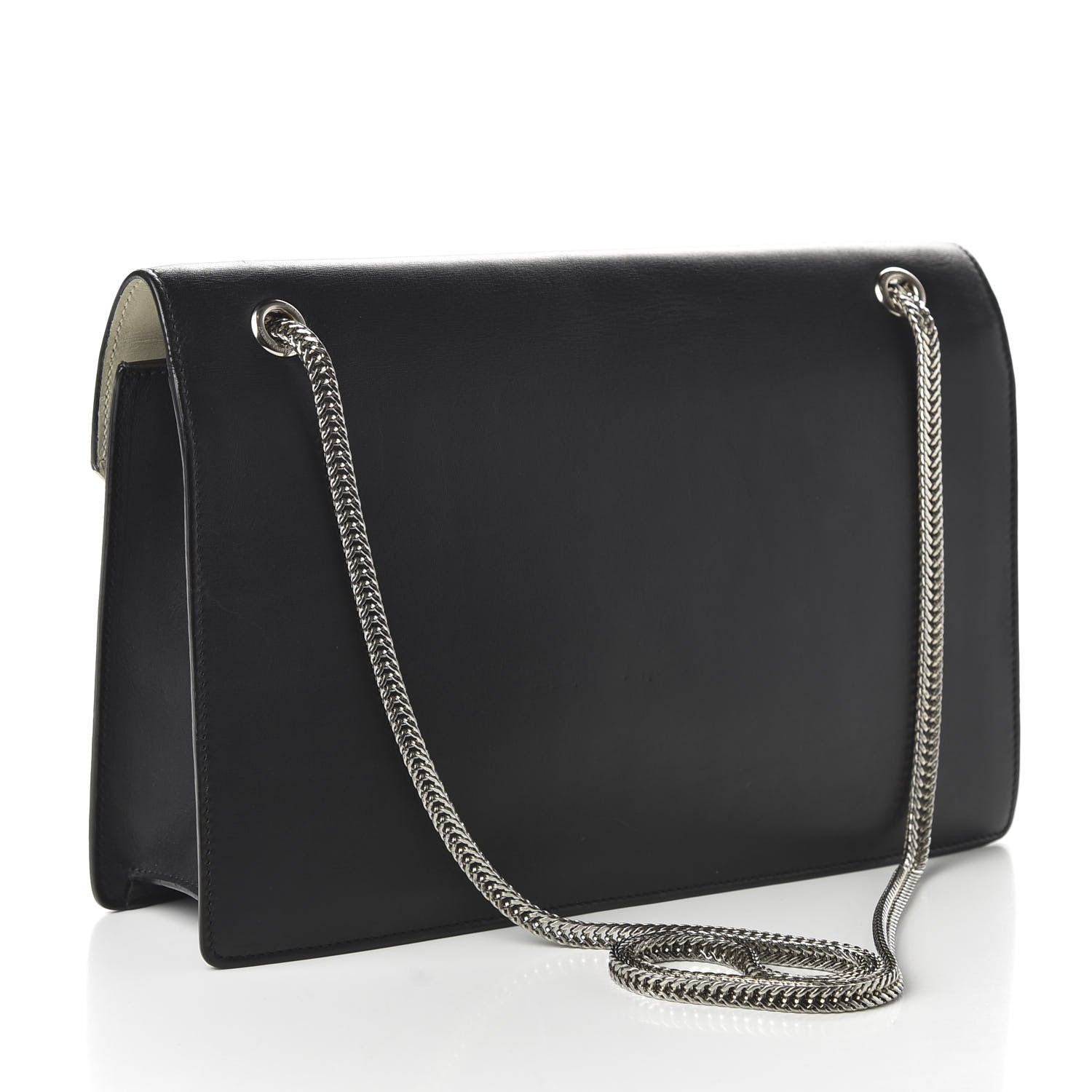 Saint Laurent Calfskin Medium Classic Betty Black White 3 of 10