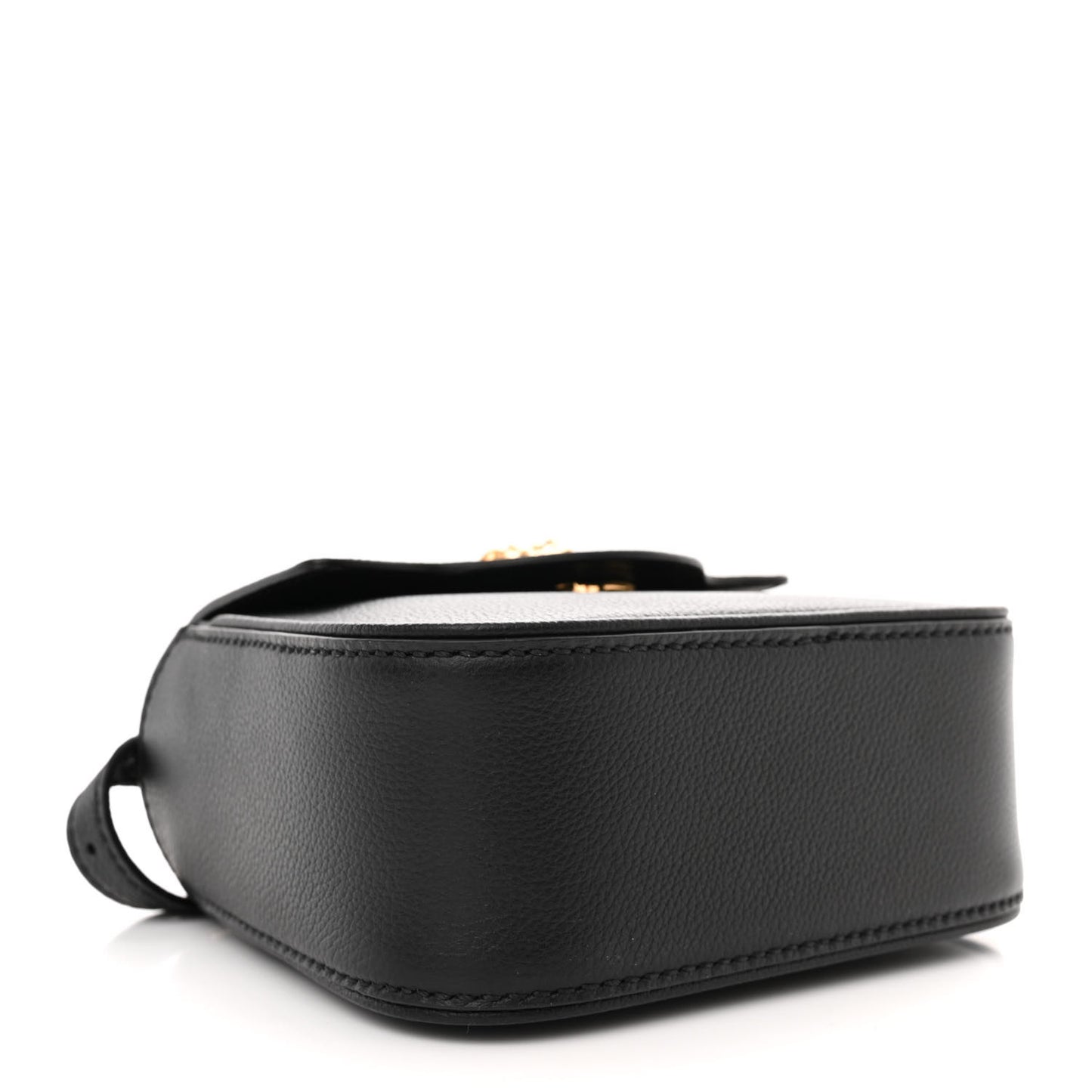 Grained Calfskin Mini La Medusa Bag Black
