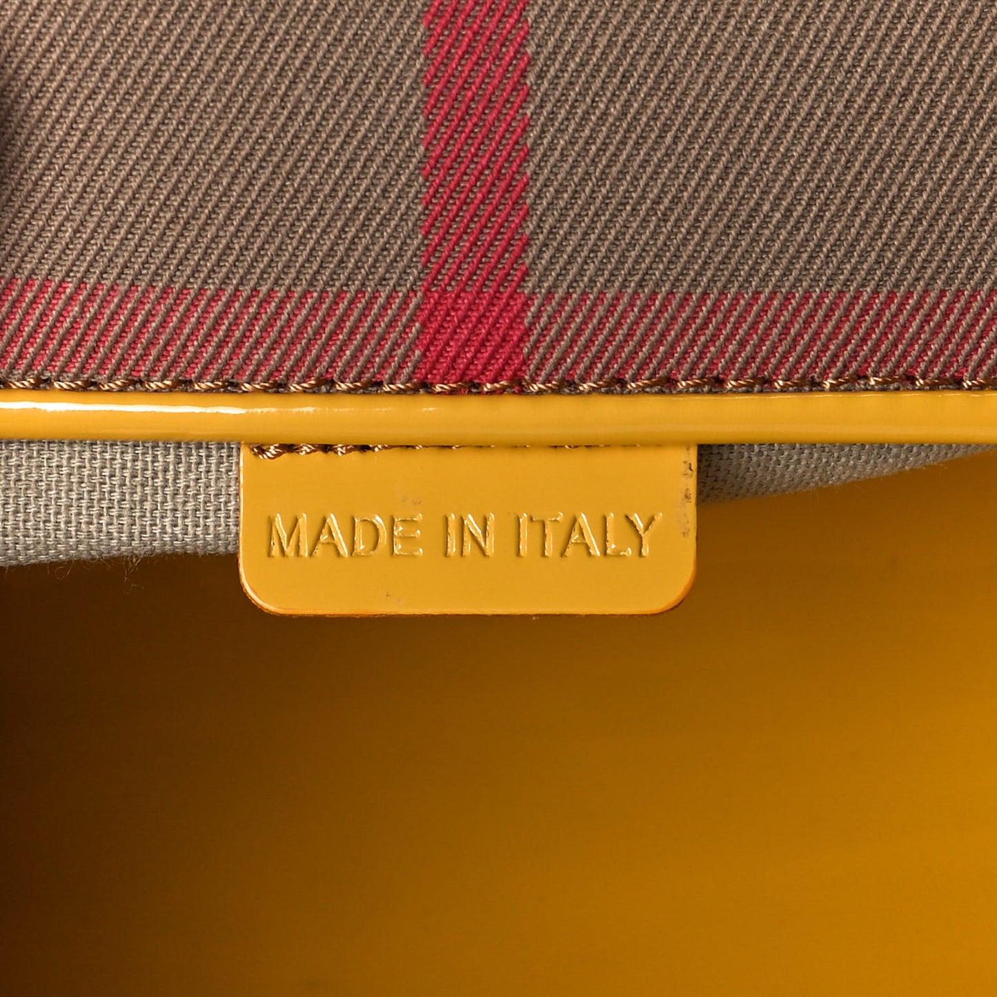 Patent Lilford Check Crossbody Bag Yellow