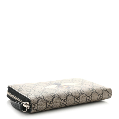 Gucci GG Supreme Monogram Bee Zip Around Wallet 4 of 8