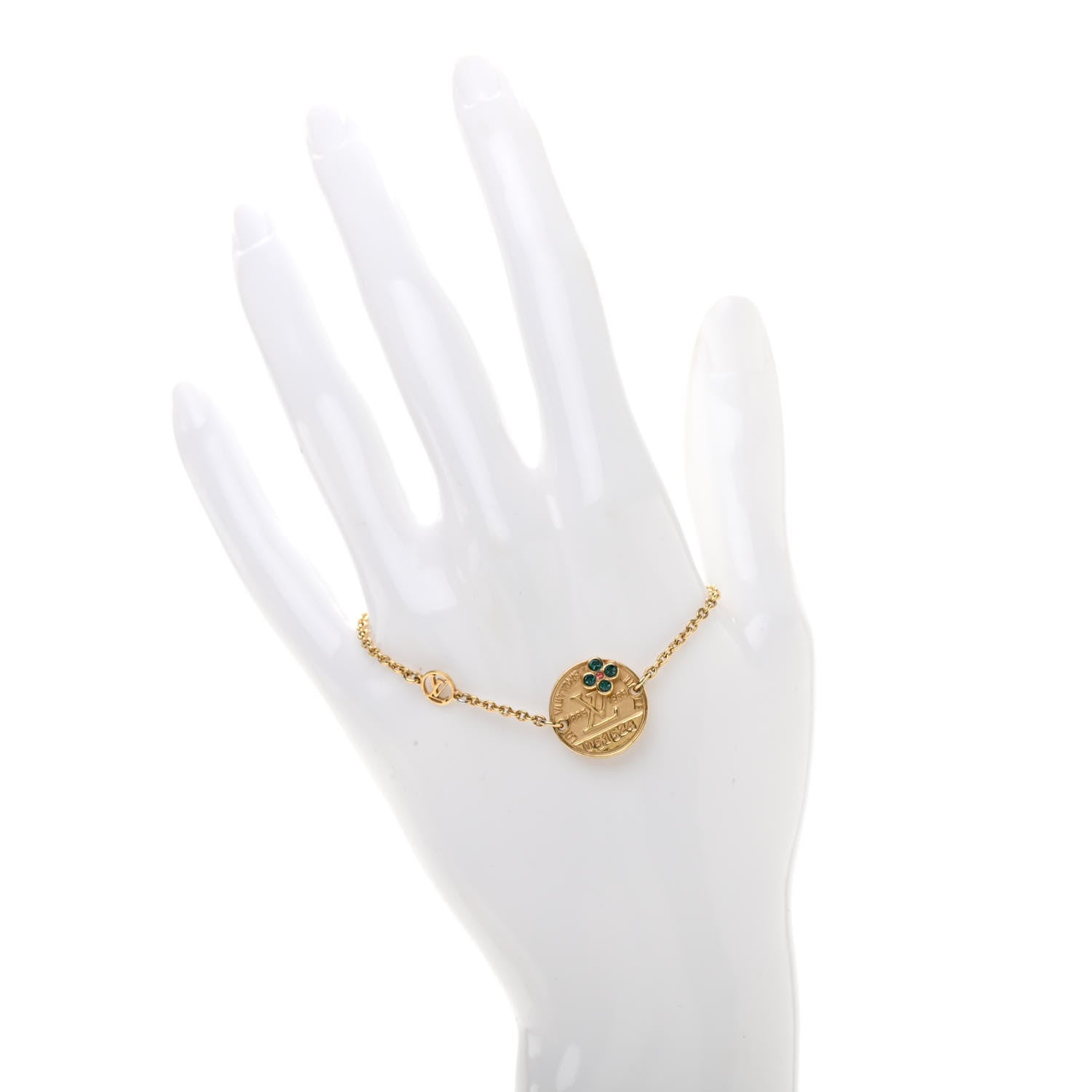 Louis Vuitton Metal Miss Windsor Medal Bracelet Gold 2 of 6