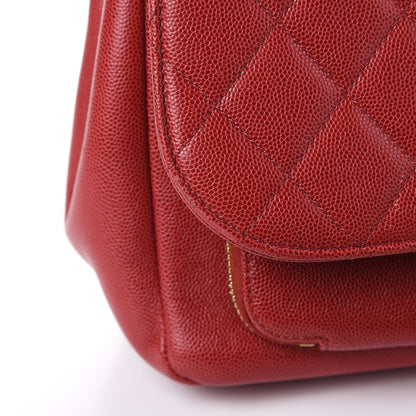 Chanel Caviar Quilted Large Business Affinity Flap Red 11 of 21
