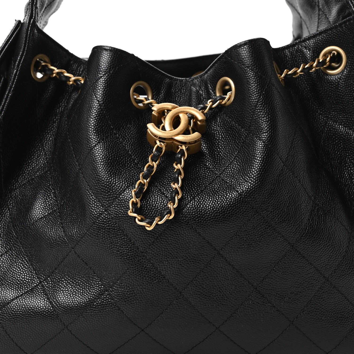 Chanel Caviar Quilted Small Chanel 25 Handbag Black 8 of 10