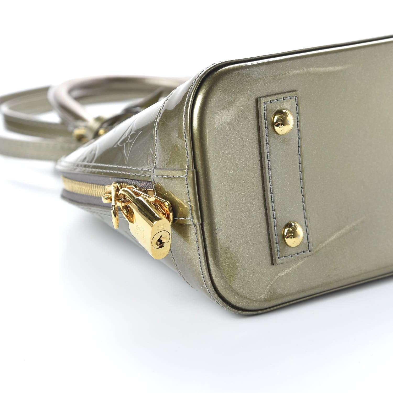 Louis Vuitton Vernis Alma BB Givre 6 of 9