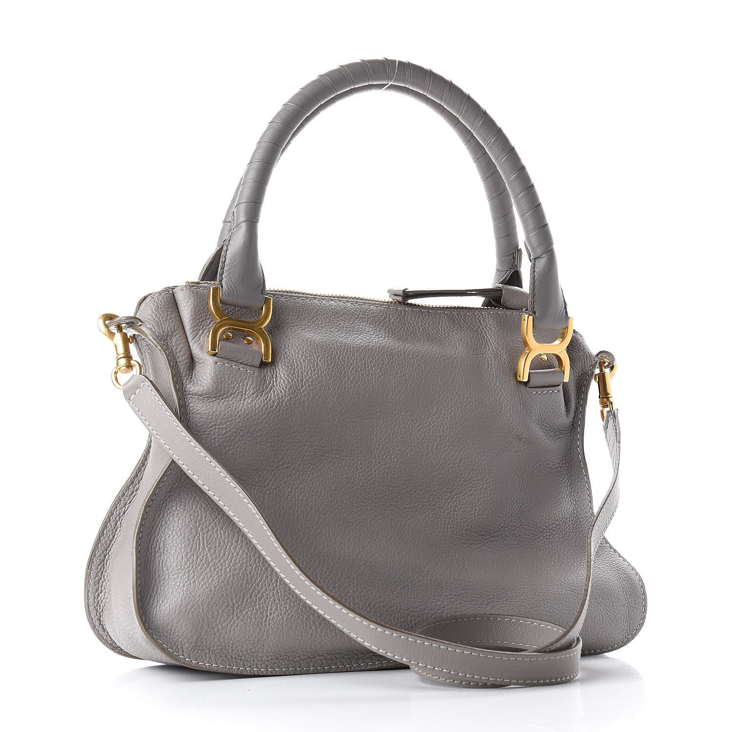 Chloe Calfskin Medium Marcie Satchel Cashmere Grey 3 of 10