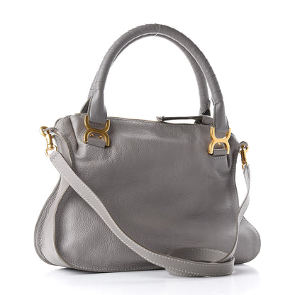 Chloe Calfskin Medium Marcie Satchel Cashmere Grey 3 of 10