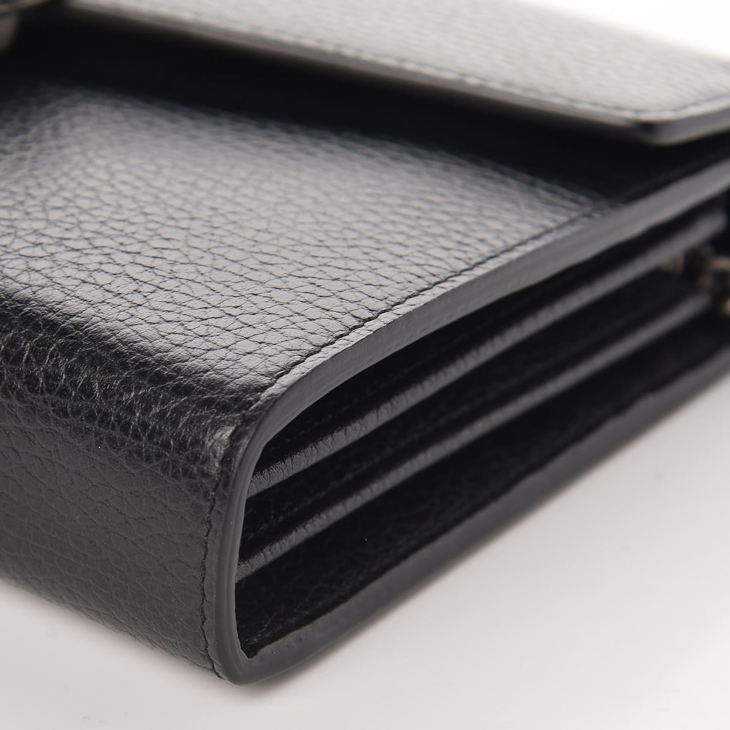 Calfskin Mini Dionysus Chain Wallet Black