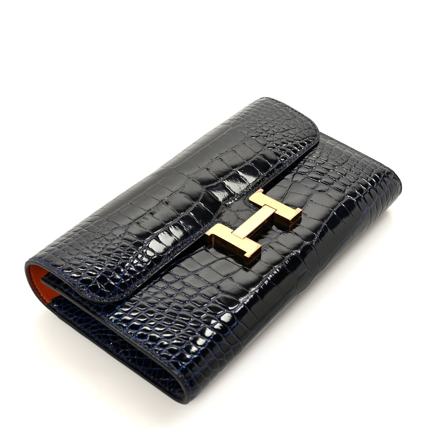 Shiny Alligator Constance Long Wallet