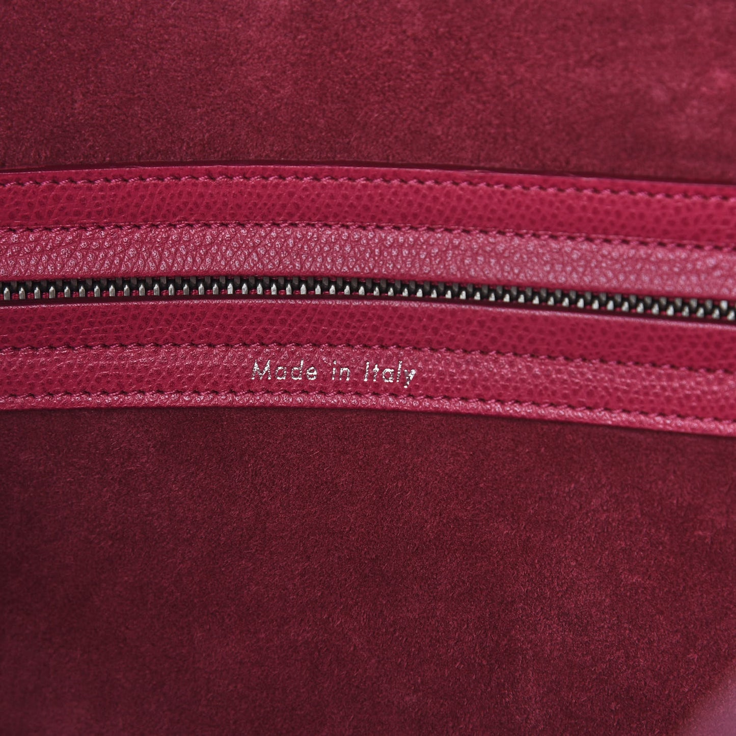 Grained Calfskin Medium Phantom Luggage Fuchsia