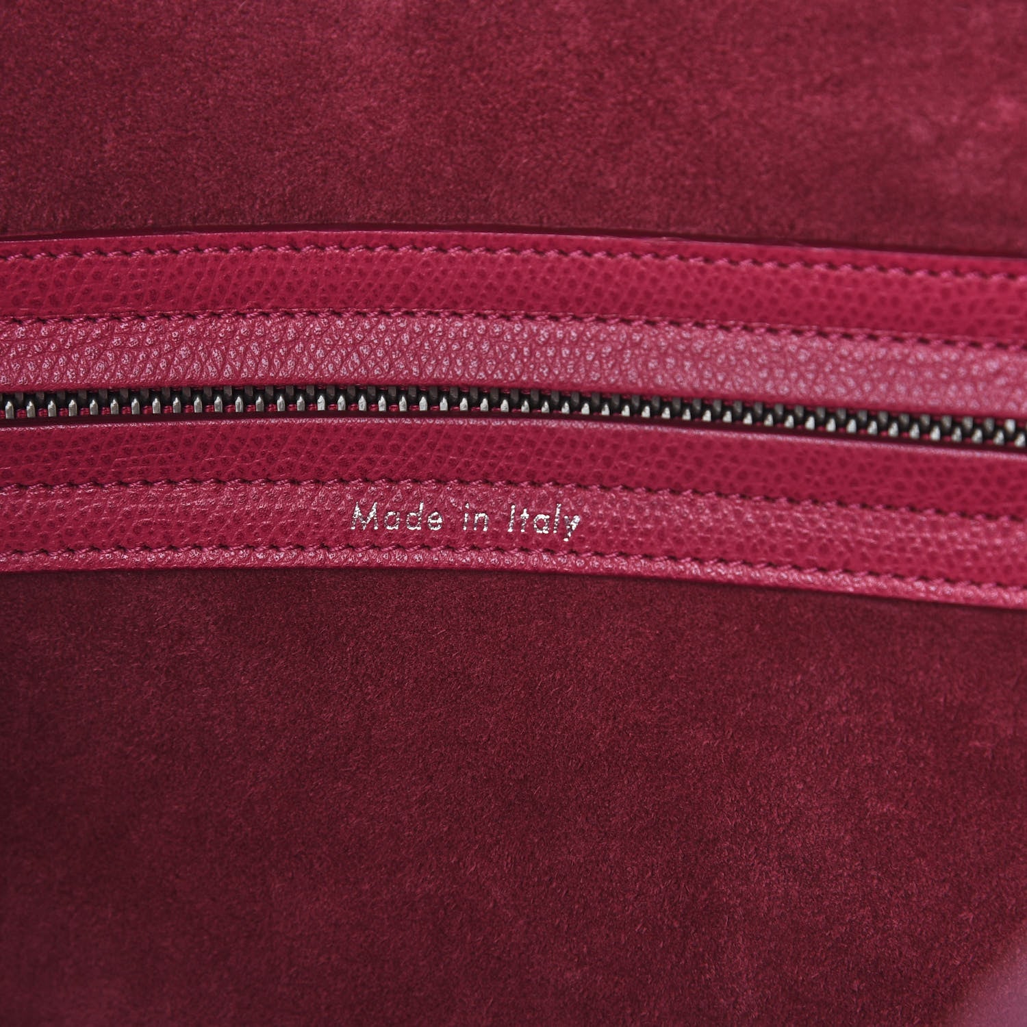 Celine Grained Calfskin Medium Phantom Luggage Fuchsia 6 of 12
