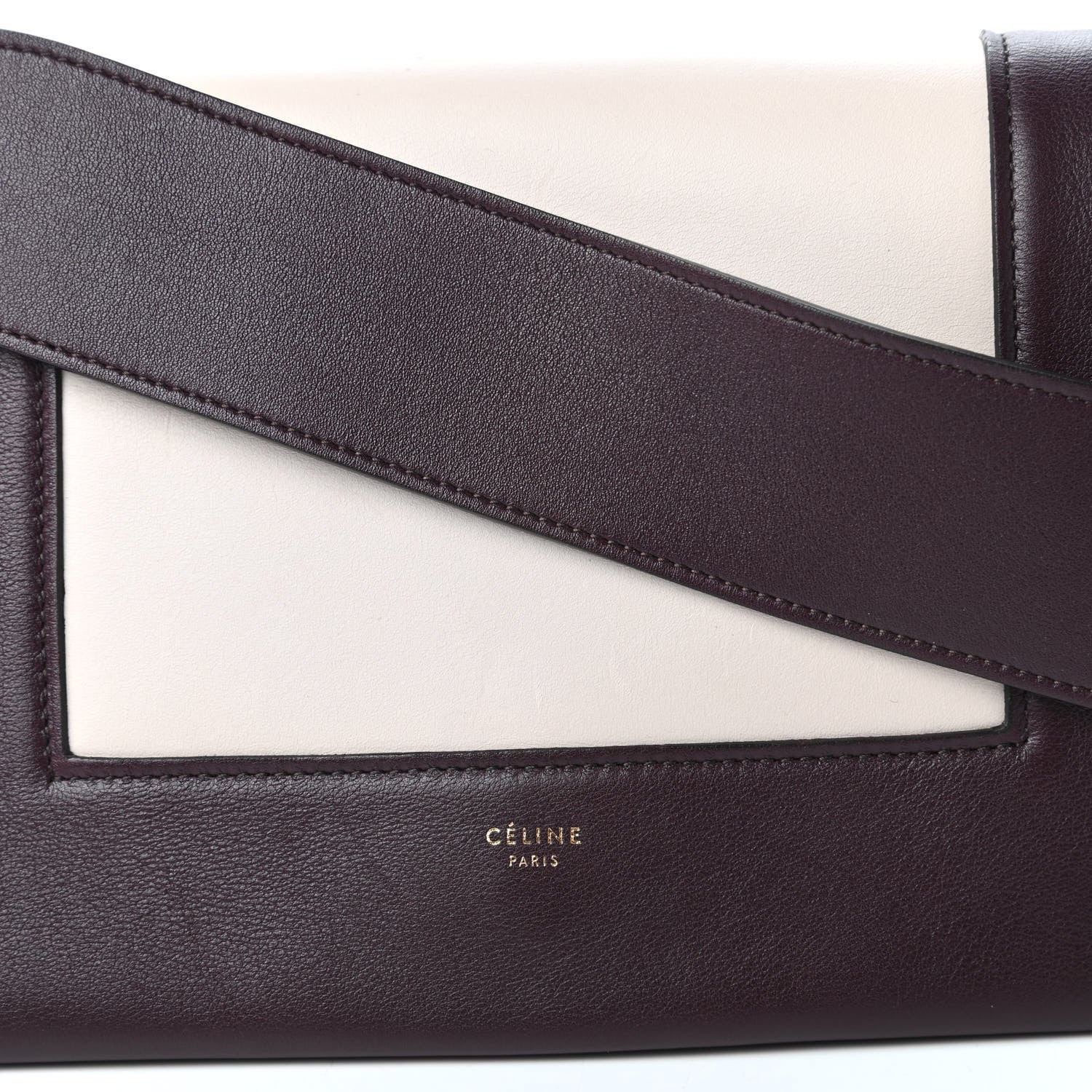 Celine Shiny Smooth Calfskin Medium Frame Shoulder Bag Velvet Desert 9 of 10